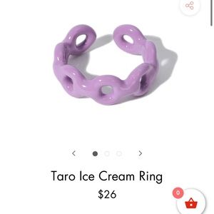 NWOT enamel adjustable ring | Snack Break